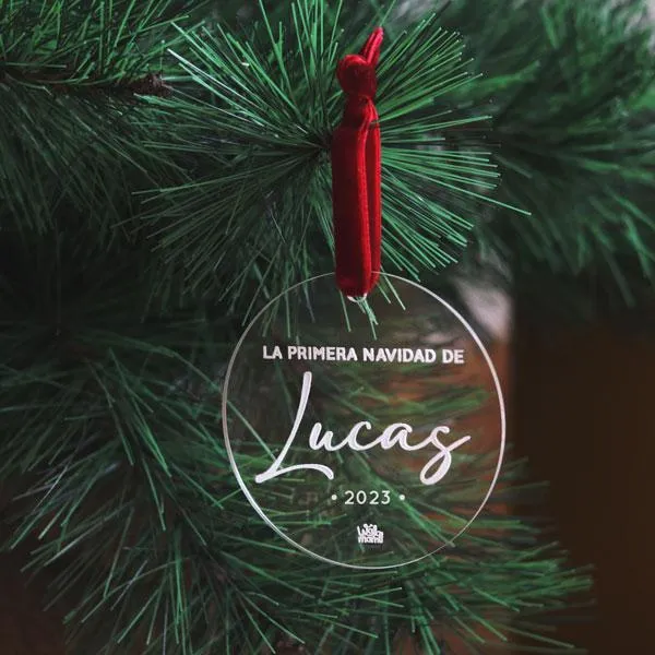Adorno metacrilato “Mi primera Navidad”