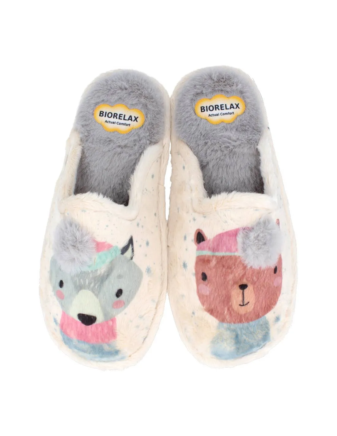 BIORELAX  ZAPATILLAS CASA MUJER MAPACHE BEIGE
