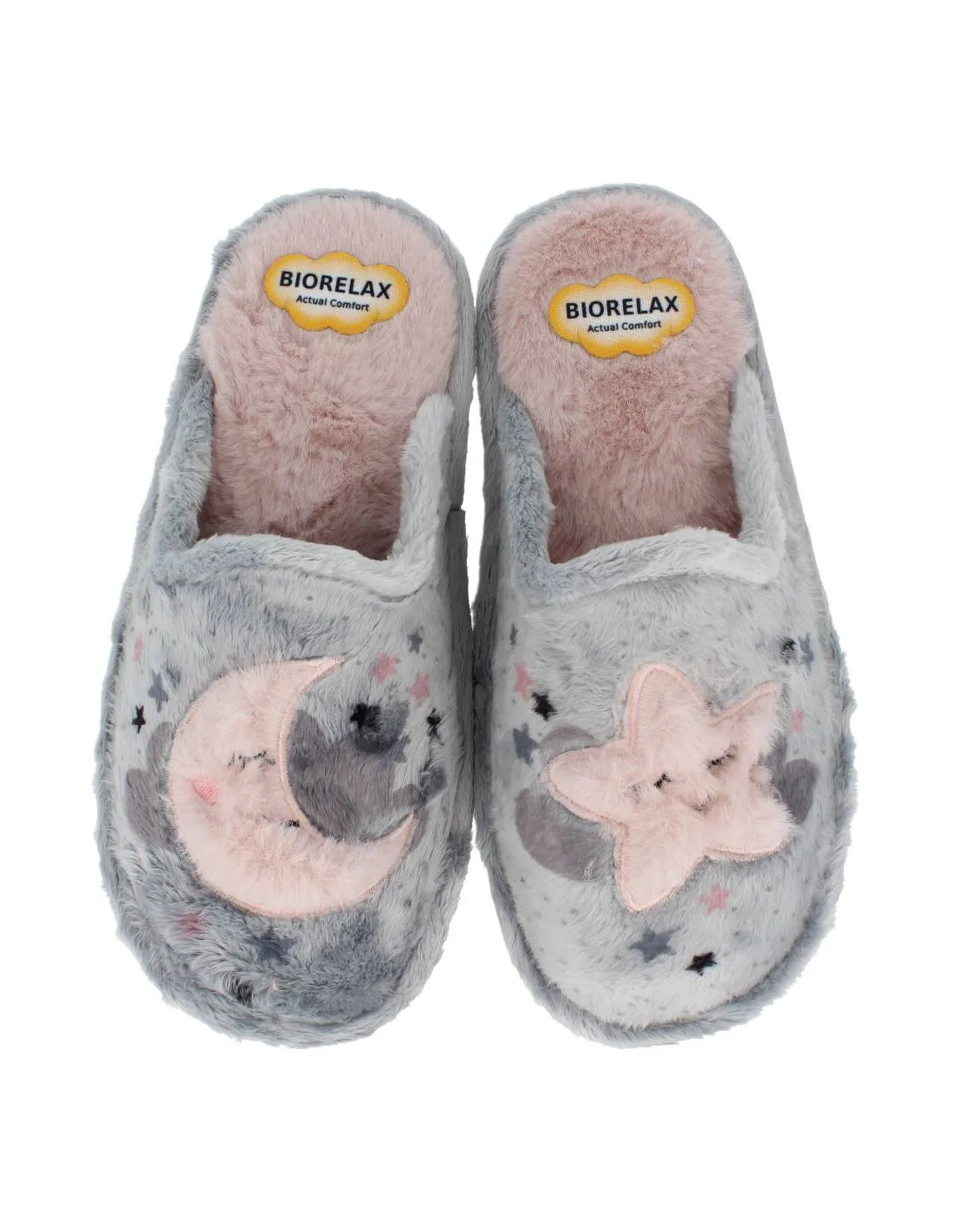 BIORELAX  ZAPATILLAS MUJER LUNA ESTRELLA NIEBLA