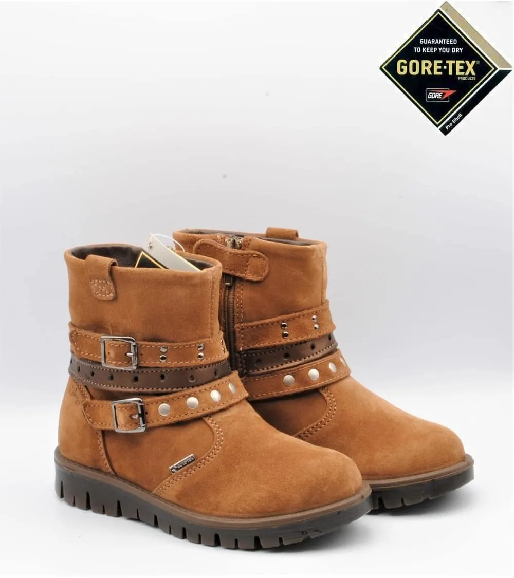 BOTAS NIÑA GORETEX PRIMIGI CUERO TACHUELAS