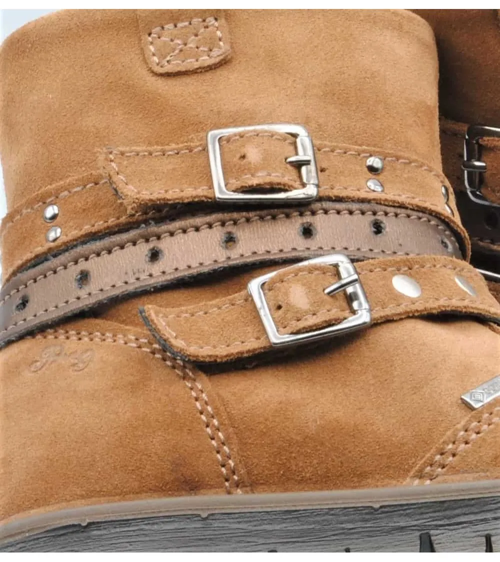 BOTAS NIÑA GORETEX PRIMIGI CUERO TACHUELAS