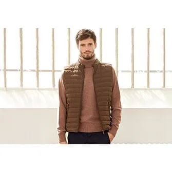 BROWN DOWN GILET  NIELS II