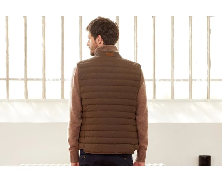 BROWN DOWN GILET  NIELS II