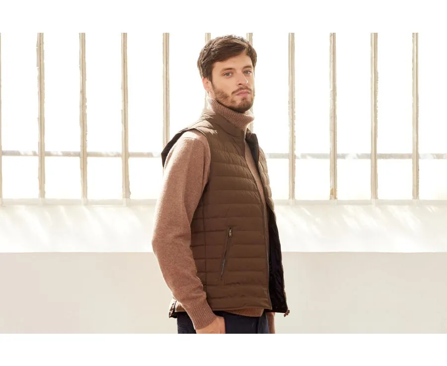 BROWN DOWN GILET  NIELS II