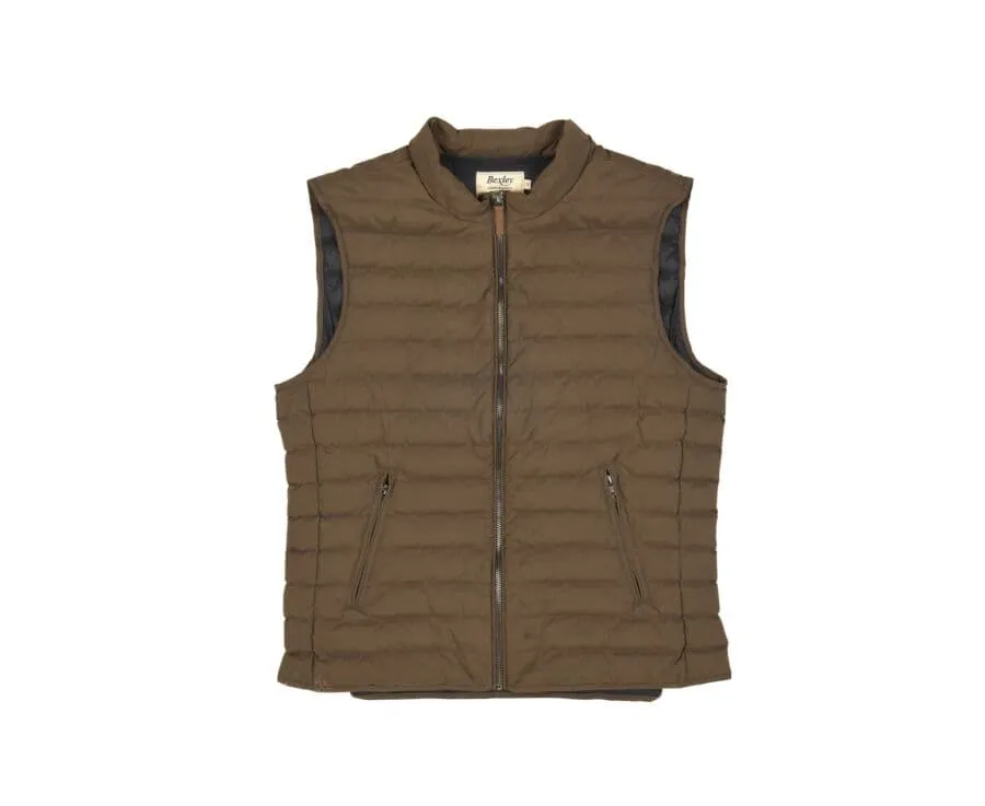 BROWN DOWN GILET  NIELS II
