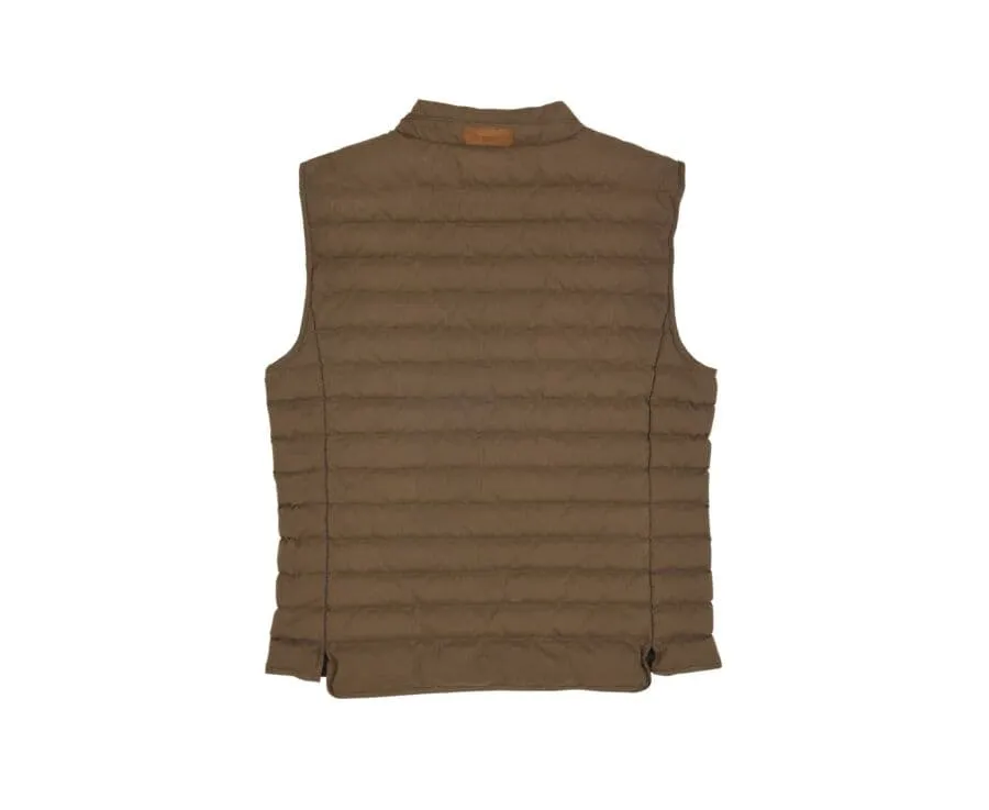 BROWN DOWN GILET  NIELS II