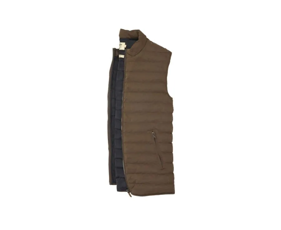 BROWN DOWN GILET  NIELS II
