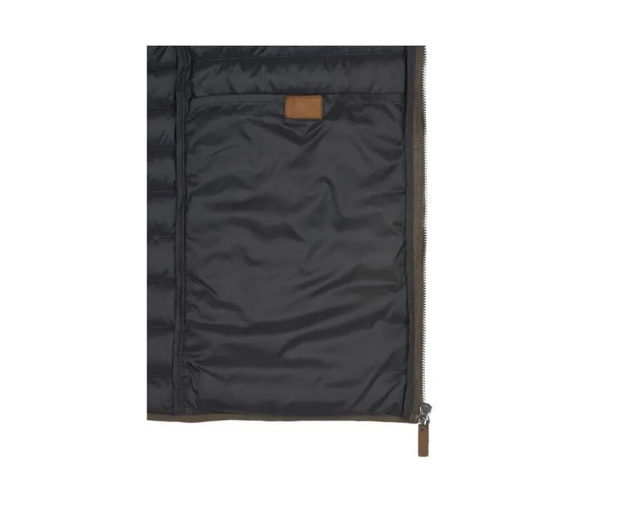 BROWN DOWN GILET  NIELS II