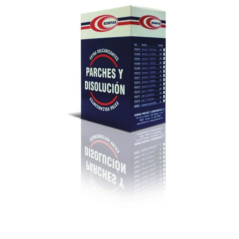 CAJA PARCHES BOMPAR RED00 (200 UNIDADES)  33230