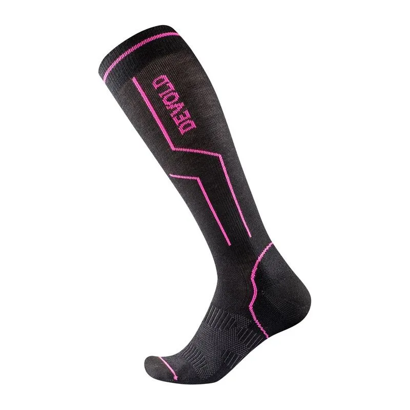 Calcetines de compresión Merino para mujer (negros)