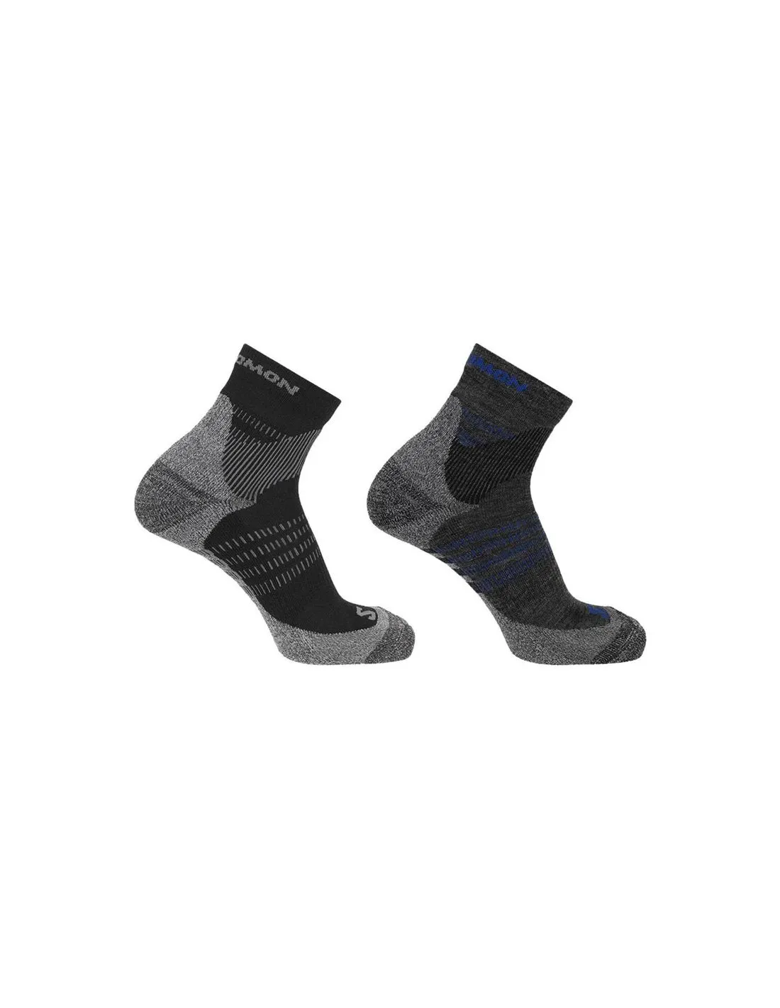 CALCETINES DE SENDERISMO SALOMON 2PACK GRIS