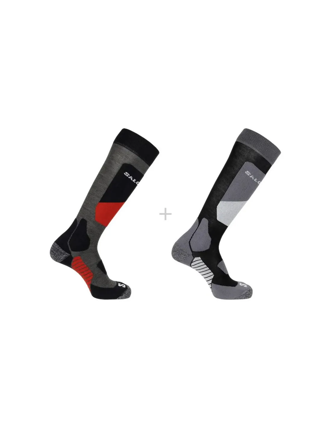 CALCETINES DE SKI Y SNOW SALOMON 2PACKBLACKBELUGA