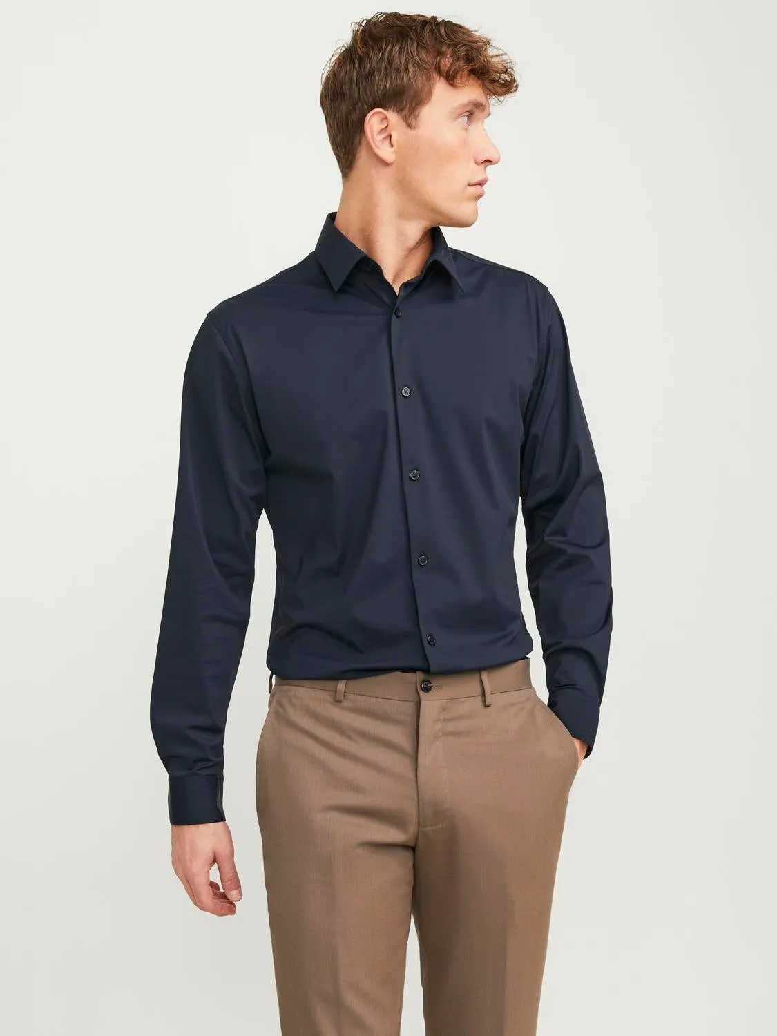 Camisa formal Corte slim | Azul intermedio | Jack & Jones®