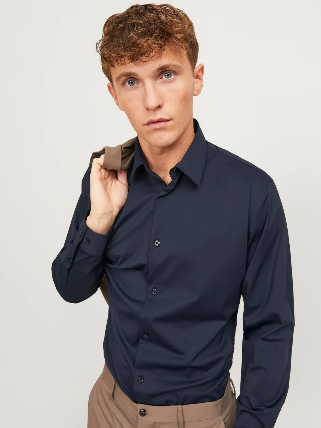Camisa formal Corte slim | Azul intermedio | Jack & Jones®