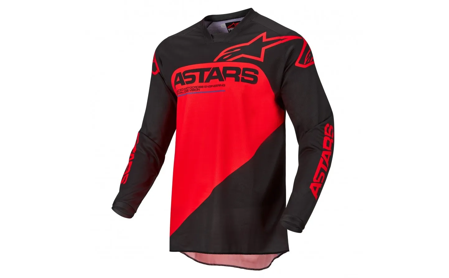 CAMISETA ALPINESTARS RACER SUPERMATIC NEGRO ROJO |37615221303|
