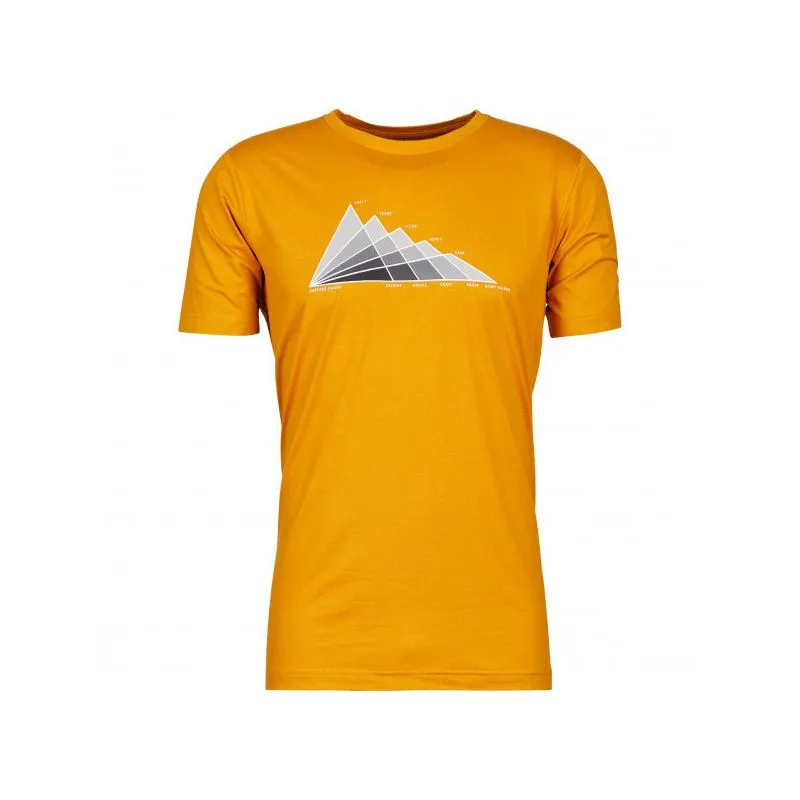Camiseta Columbia Tech Trail Graphic Hombre (Picos Tonal Oro Brillante)