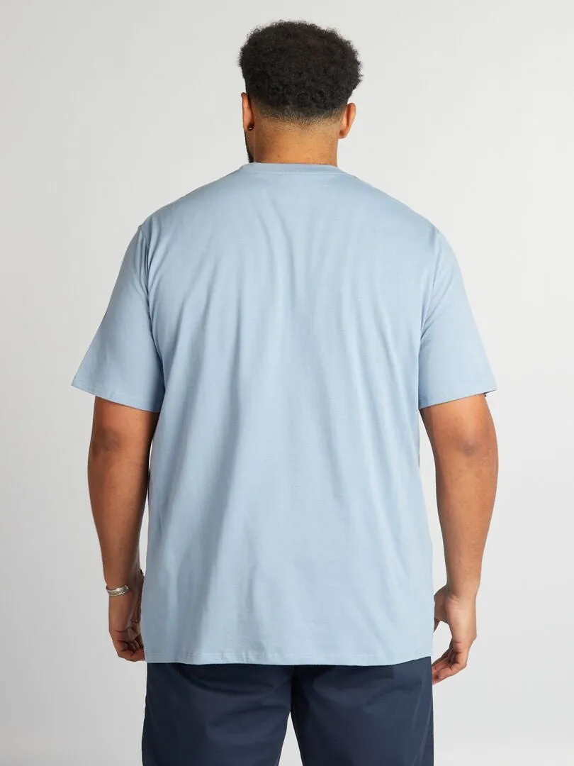 CAMISETA DE MANGA CORTA 'NIRVANA'  AZUL