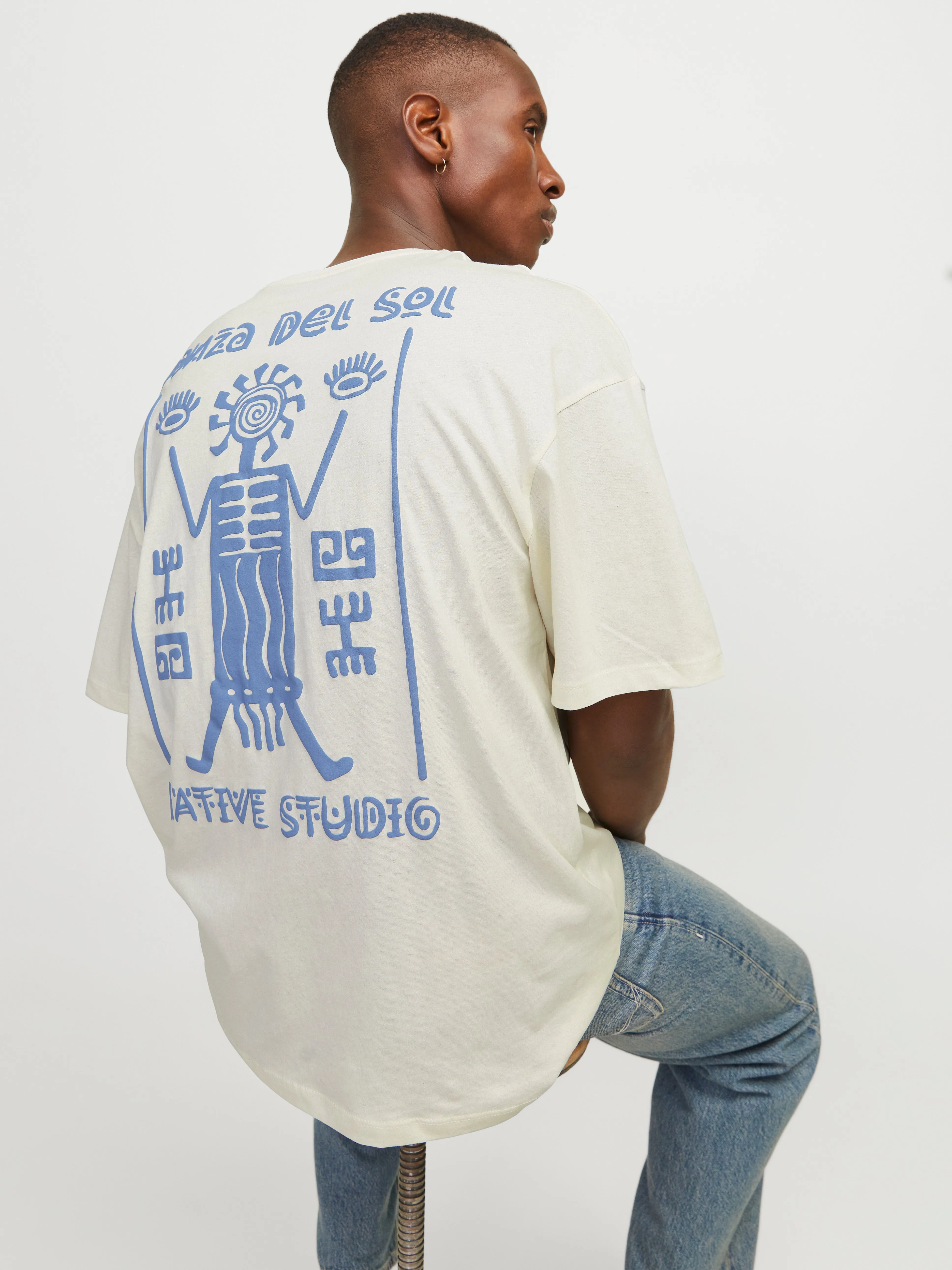 Camiseta Estampado Cuello redondo | Blanco hueso | Jack & Jones®