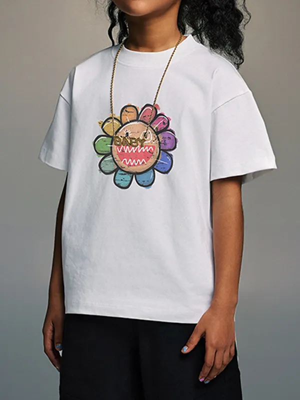 Camiseta holgada de manga corta para adolescentes para niños y niñas