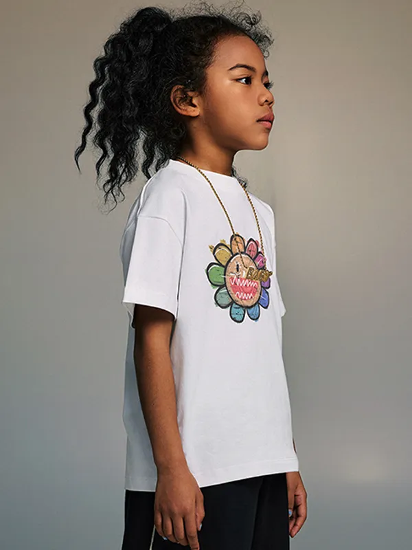 Camiseta holgada de manga corta para adolescentes para niños y niñas