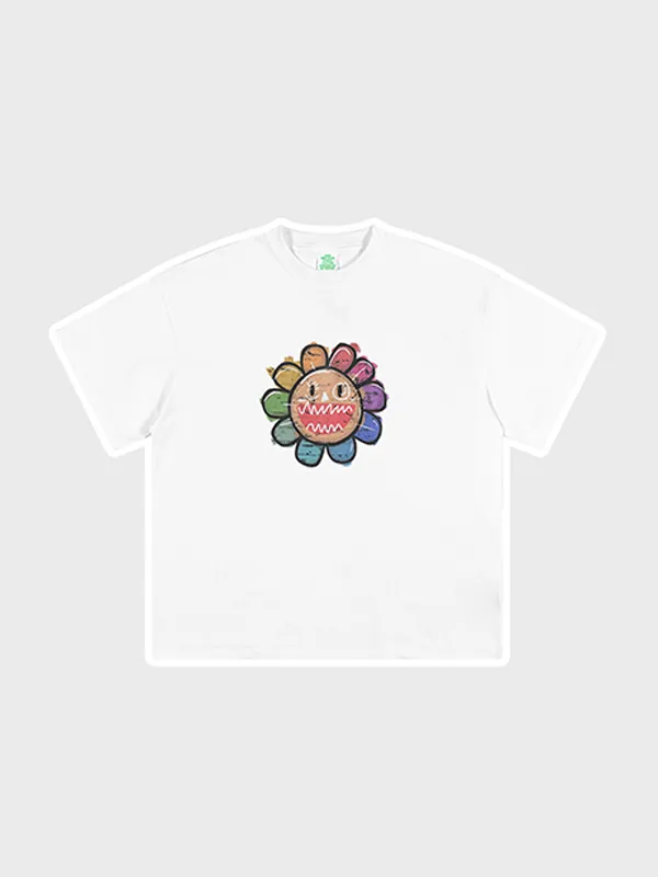 Camiseta holgada de manga corta para adolescentes para niños y niñas