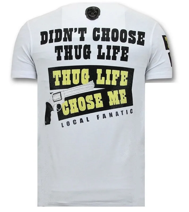 CAMISETA PIEDRAS  THE CHIEF WANTED  BLANCO
