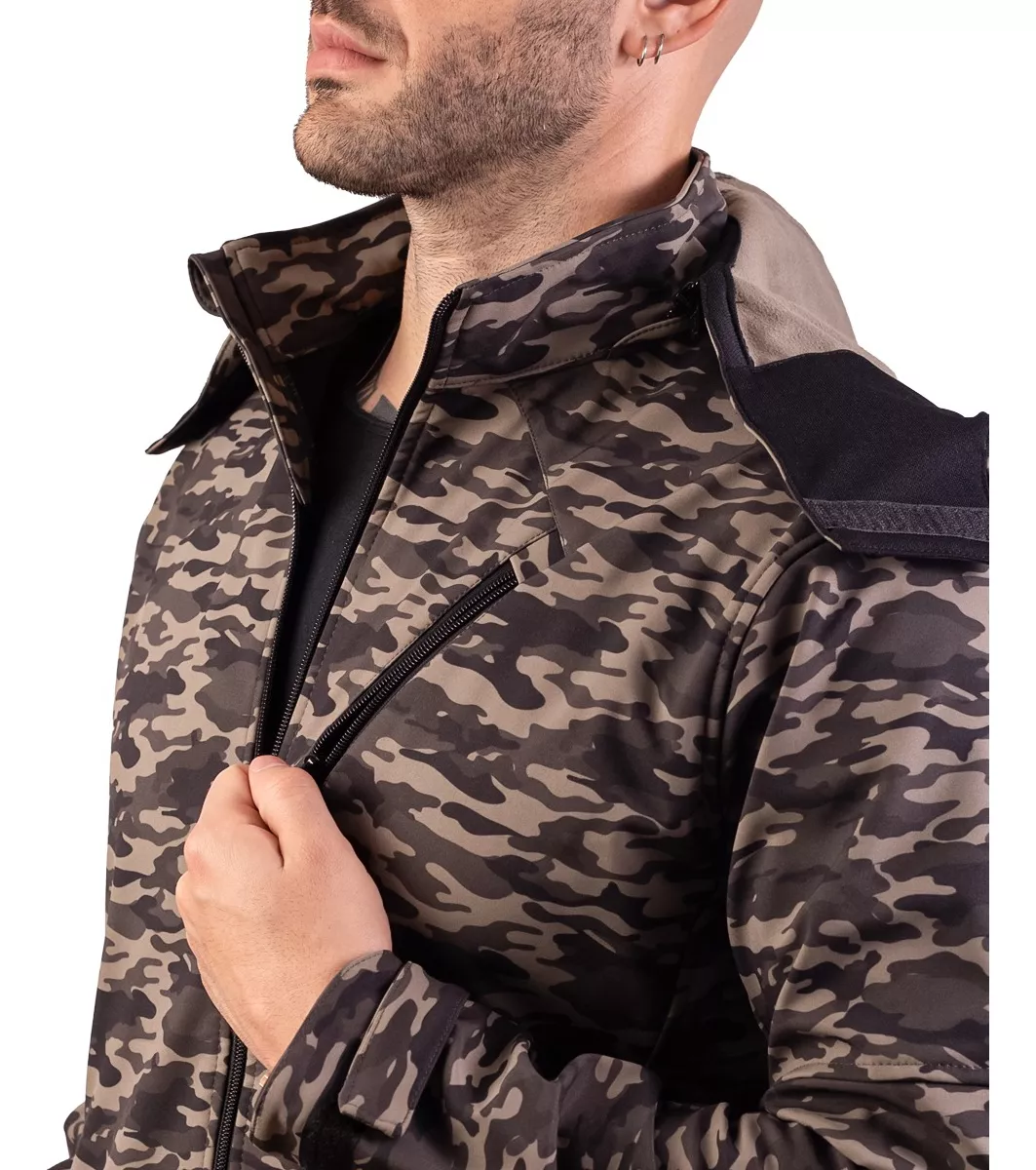 Campera Neoprene Softshell Impermeable Rompeviento Polar