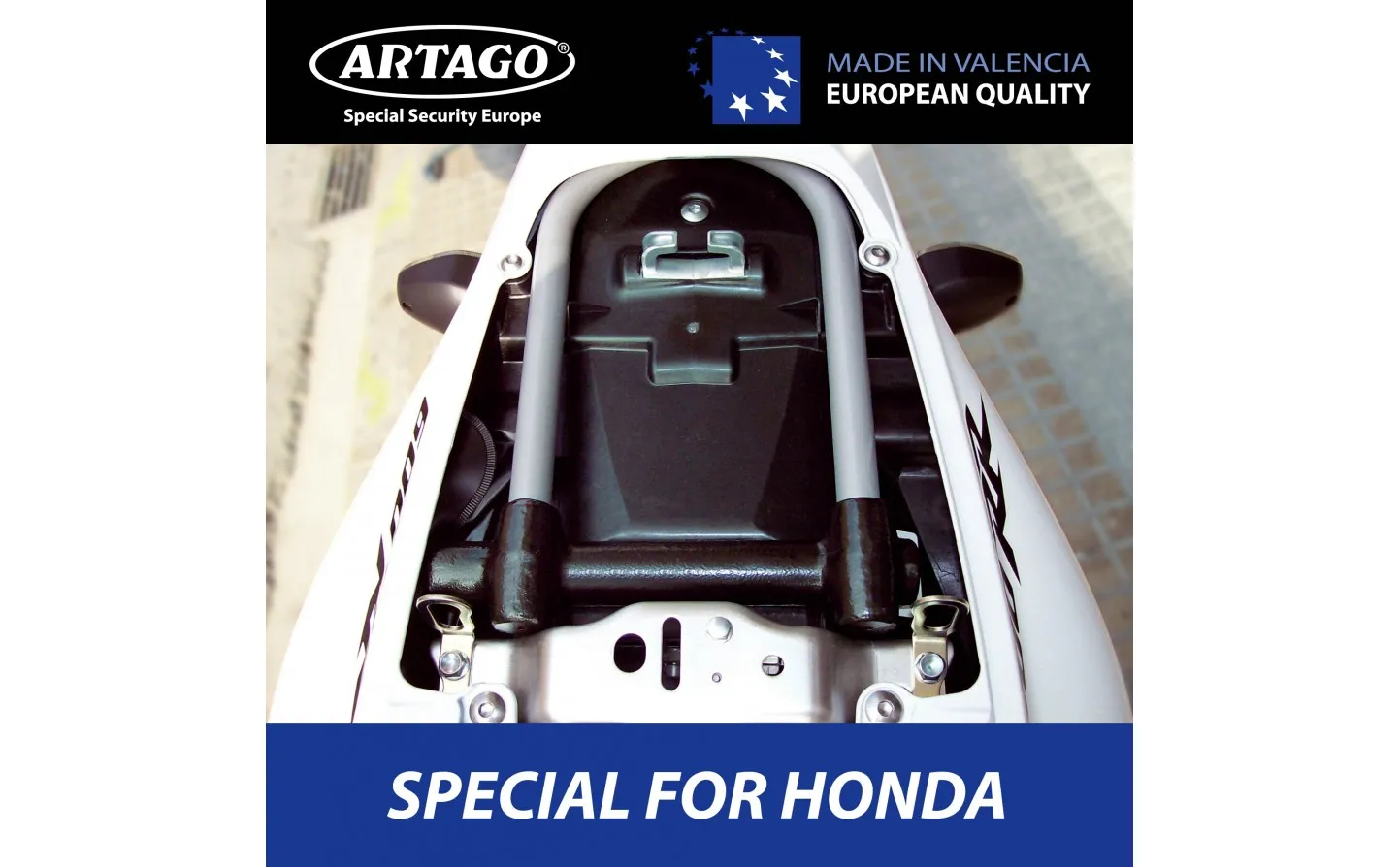 CANDADO MOTO ANTIRROBO U ARTAGO 120H HONDA ø16  220X120 |120H220I|