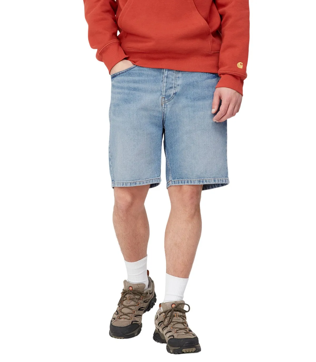 CARHARTT WIP  PANTALóN PARA HOMBRE VAQUERO CLARO  NEWEL SHORT