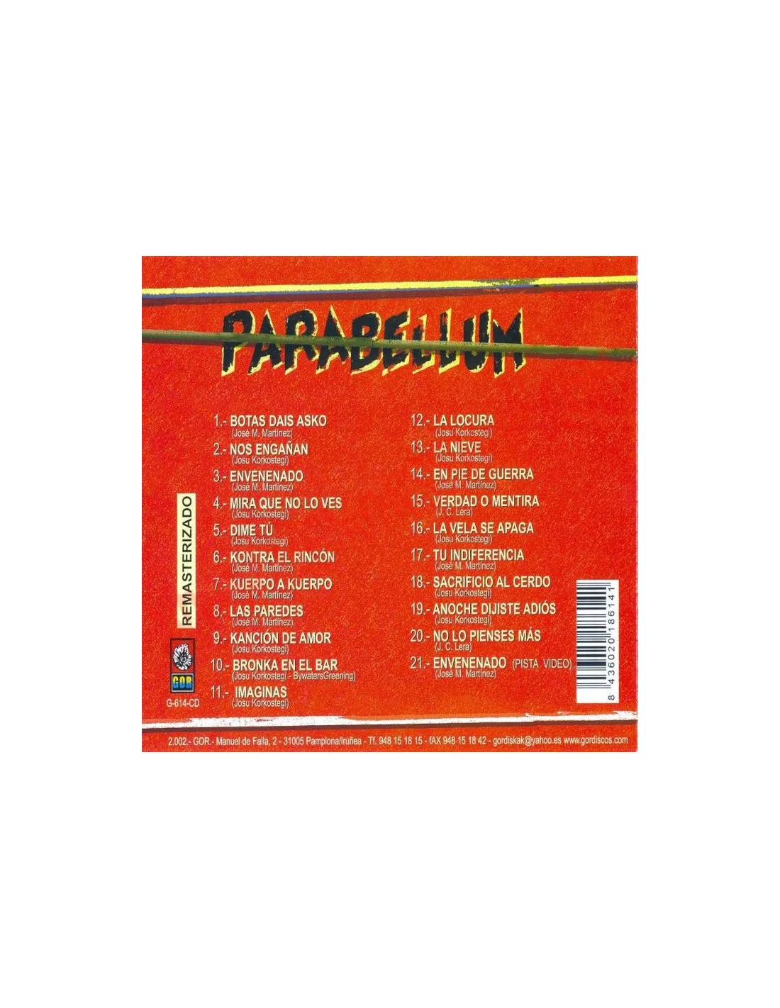 CD PARABELLUM  ENVENENADO
