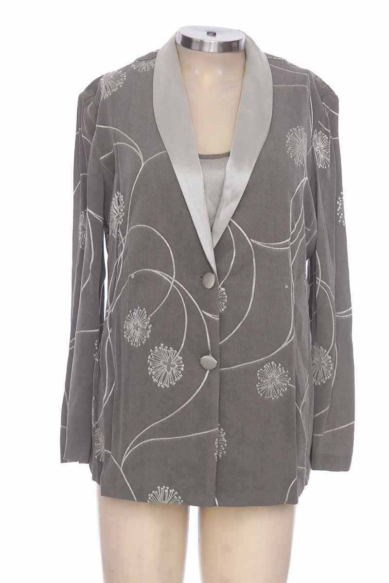 CHAQUETA / ABRIGO COLOR GRIS  PLATINUM