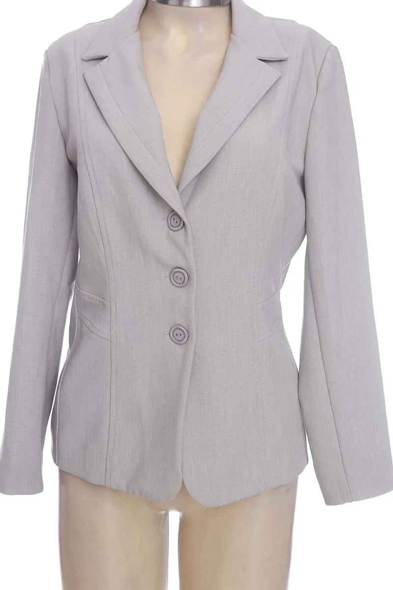 CHAQUETA / ABRIGO COLOR GRIS  ZATY