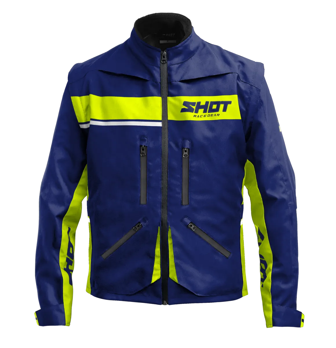 CHAQUETA DE ENDURO SHOT CONTACT ASSAULT 2.0 AZULAMARILLO NEóN