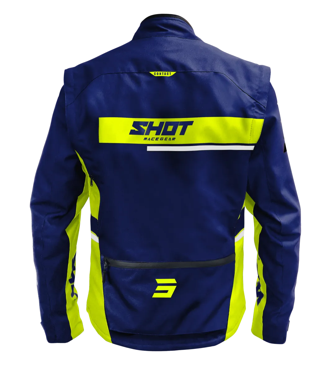 CHAQUETA DE ENDURO SHOT CONTACT ASSAULT 2.0 AZULAMARILLO NEóN