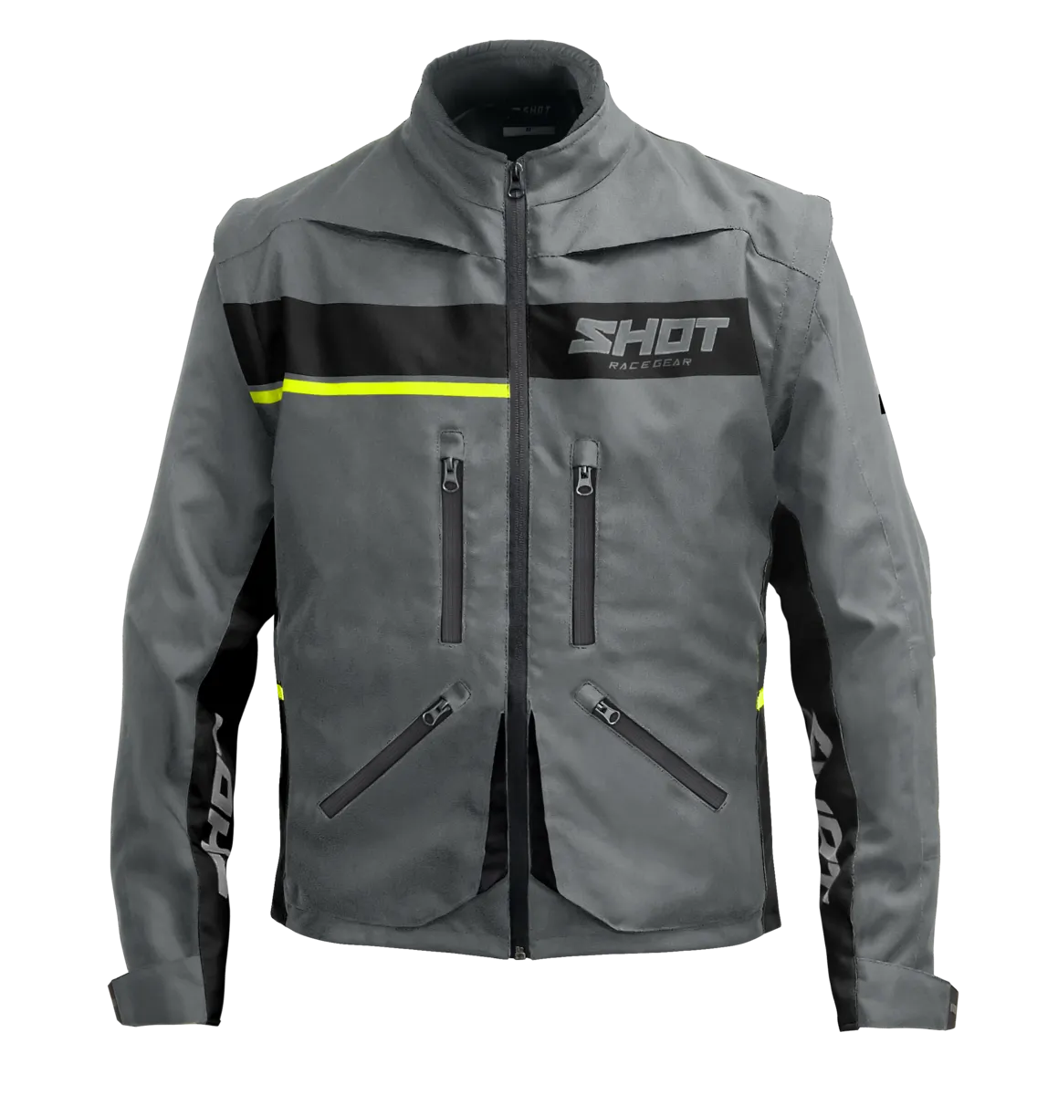 CHAQUETA DE ENDURO SHOT CONTACT ASSAULT 2.0 GRISAMARILLO NEóN
