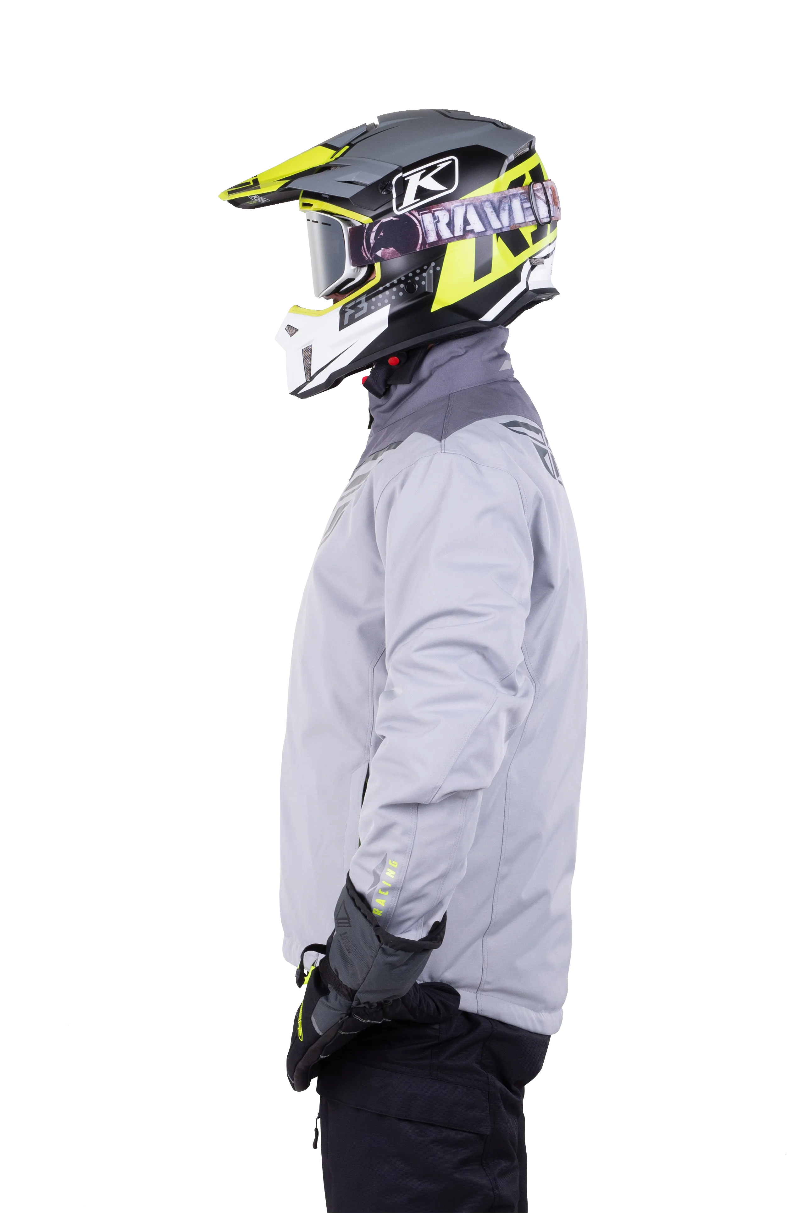 CHAQUETA FLY RACING AURORA NEGRO/GRIS S/HIVIS