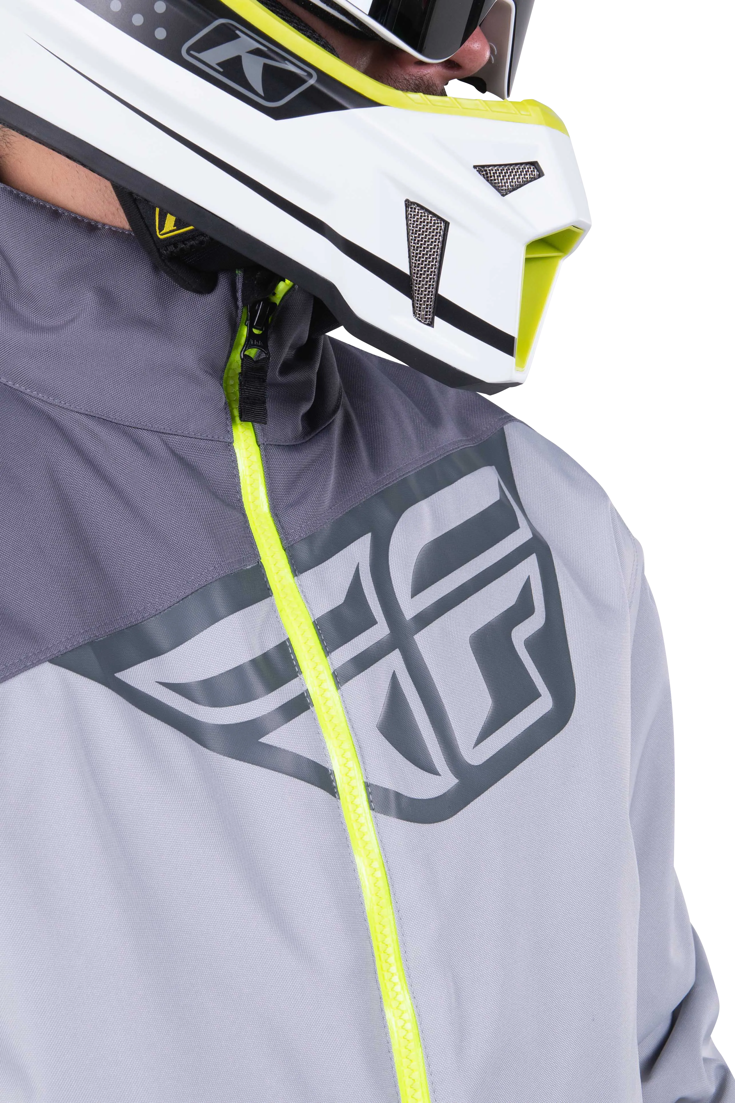 CHAQUETA FLY RACING AURORA NEGRO/GRIS S/HIVIS