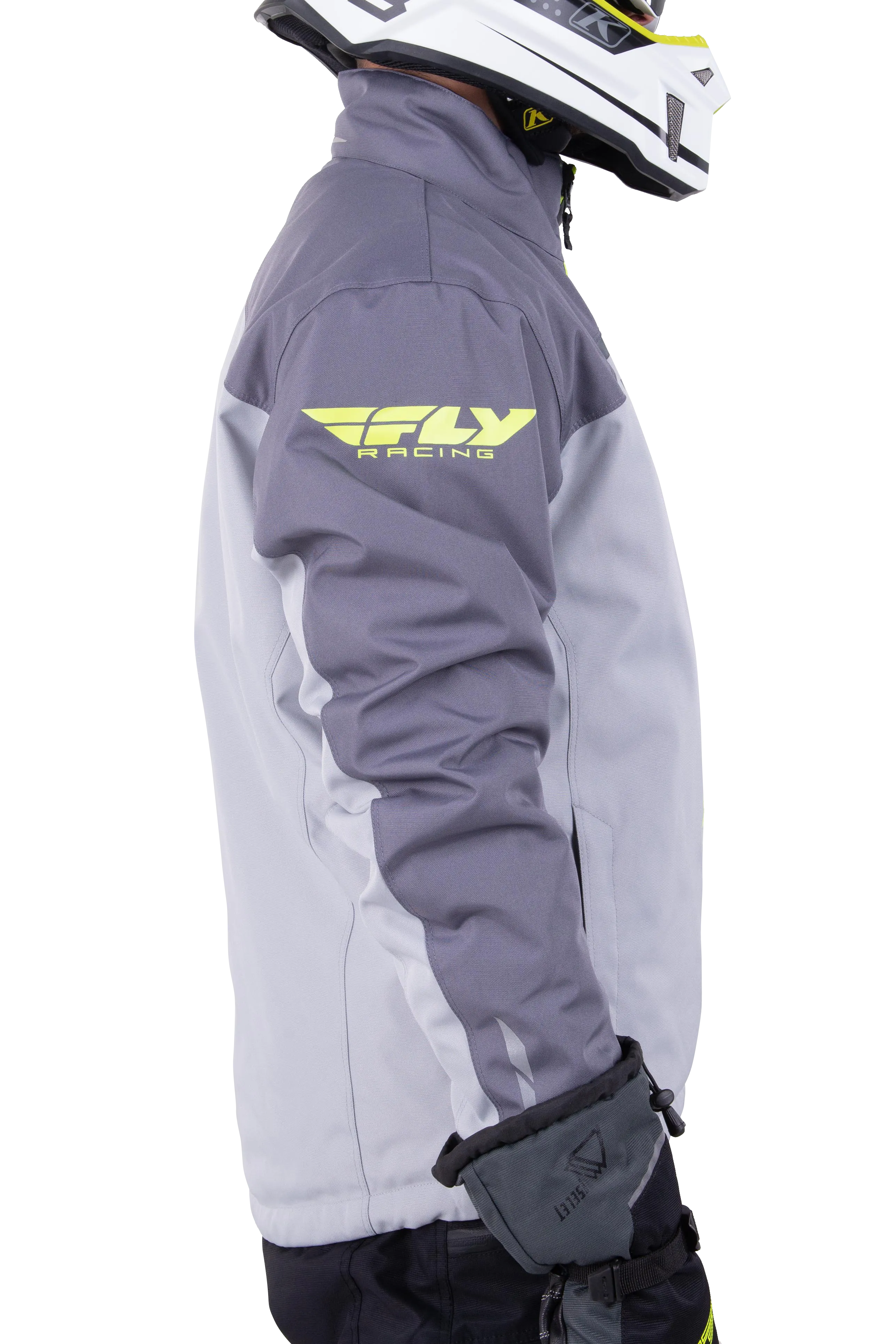 CHAQUETA FLY RACING AURORA NEGRO/GRIS S/HIVIS