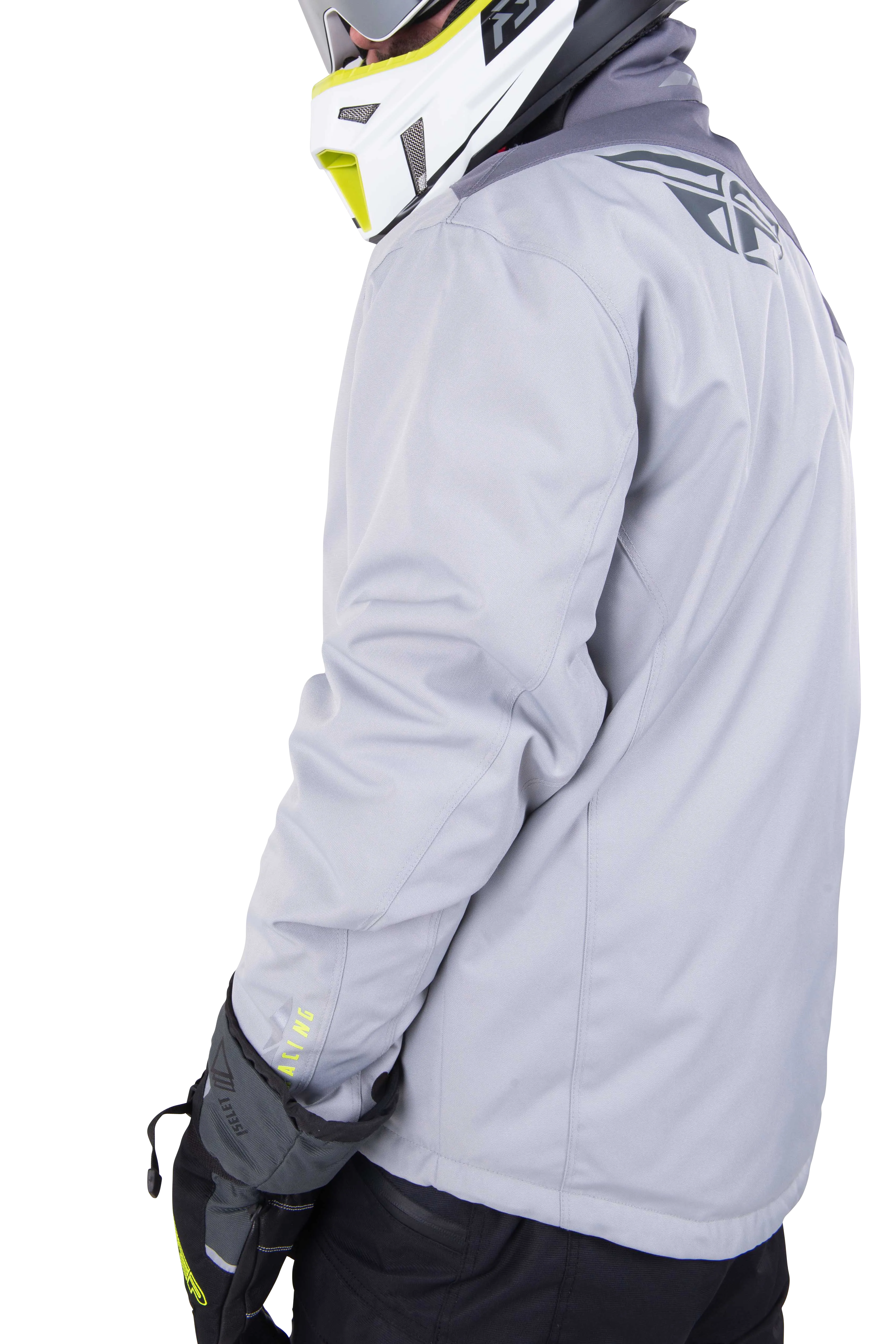 CHAQUETA FLY RACING AURORA NEGRO/GRIS S/HIVIS