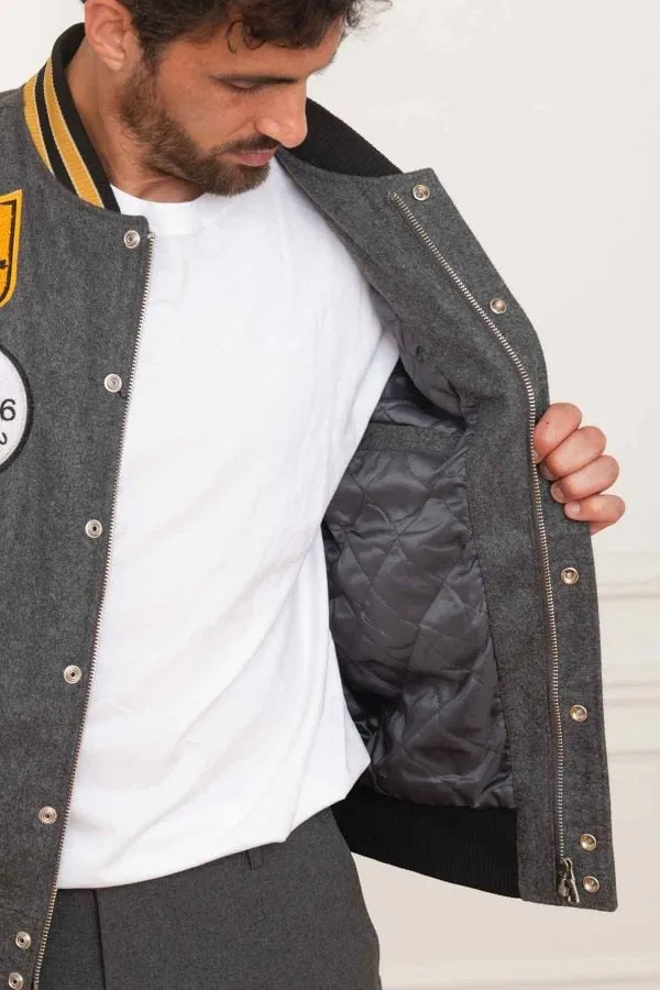 CHAQUETA HOMBRE AMERICAN COLLEGE AC14 GREY BEIGE