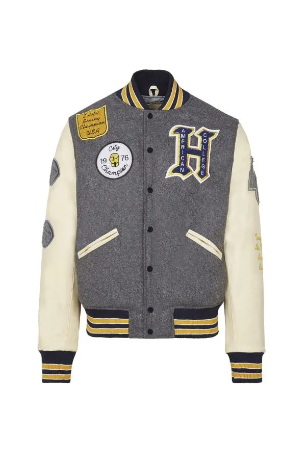 CHAQUETA HOMBRE AMERICAN COLLEGE AC14 GREY BEIGE
