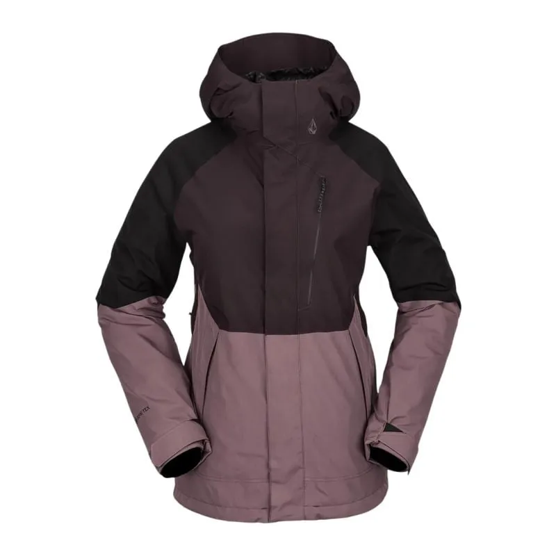 CHAQUETA PARA LA NIEVE VOLCOM ARIS INS GORETEX (BLACK PLUM) MUJER
