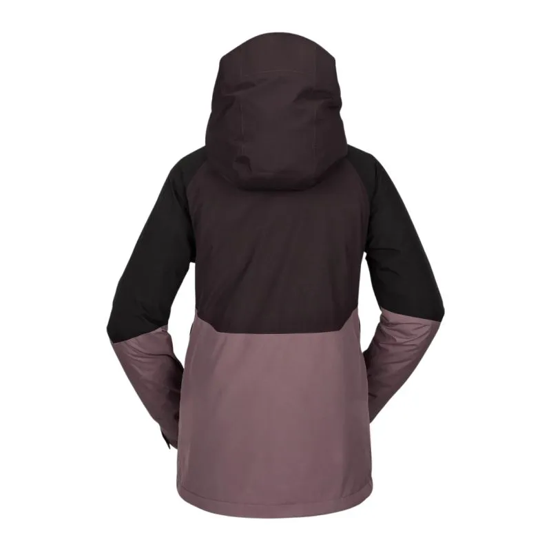 CHAQUETA PARA LA NIEVE VOLCOM ARIS INS GORETEX (BLACK PLUM) MUJER