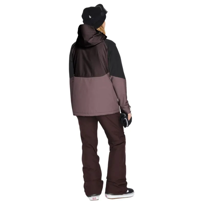CHAQUETA PARA LA NIEVE VOLCOM ARIS INS GORETEX (BLACK PLUM) MUJER