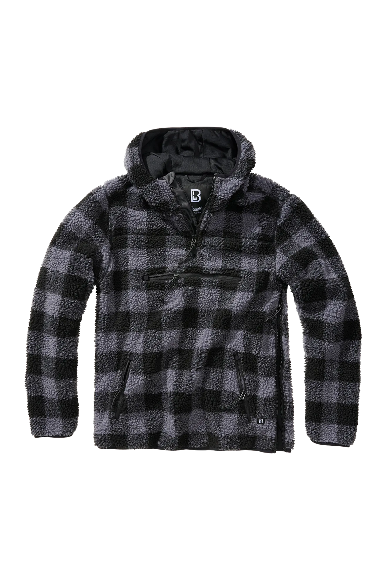 CHAQUETA POLAR BRANDIT WORKER NEGROGRIS