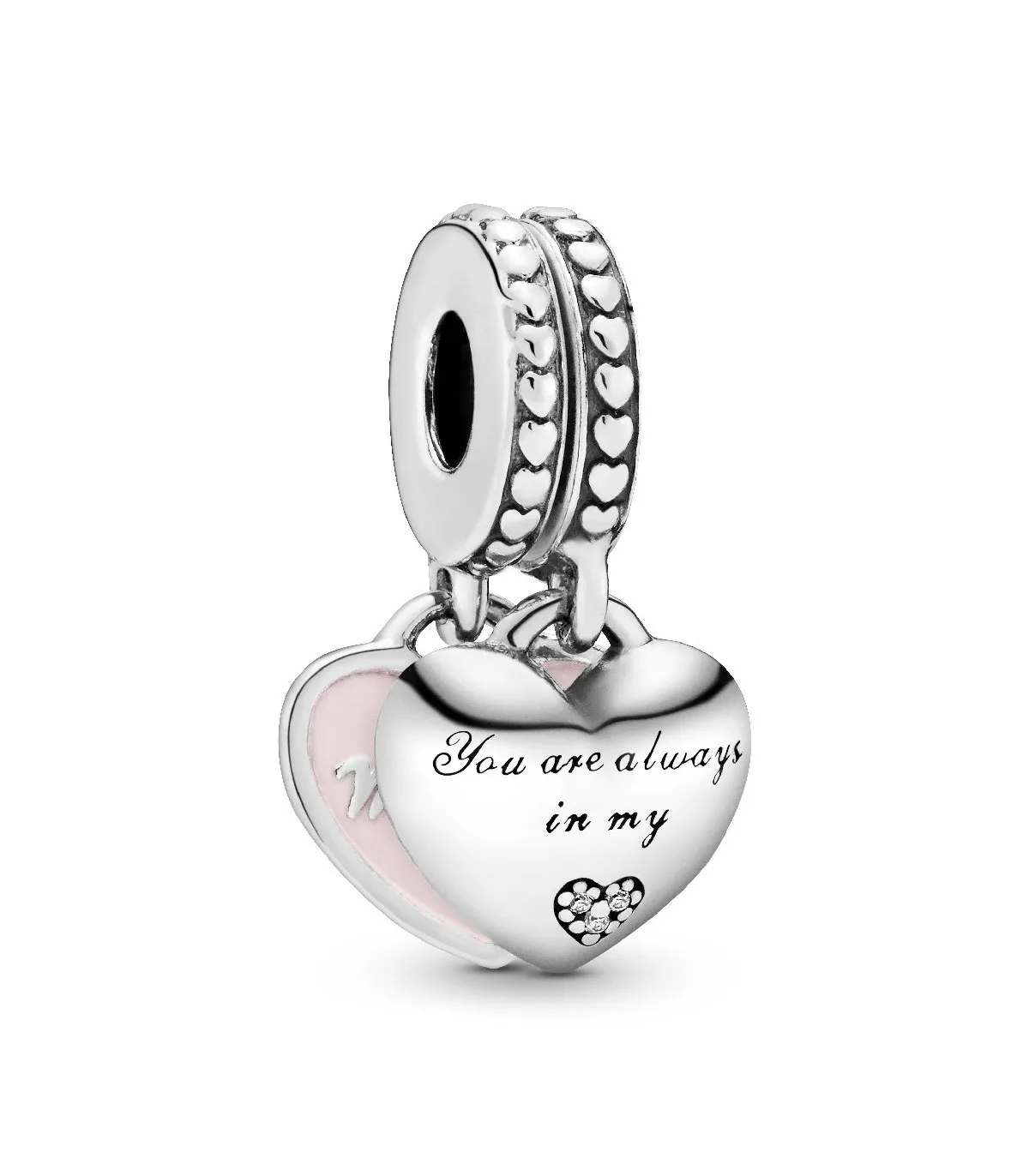 CHARM COLGANTE PANDORA CORAZONES MADRE E HIJA  792072EN40