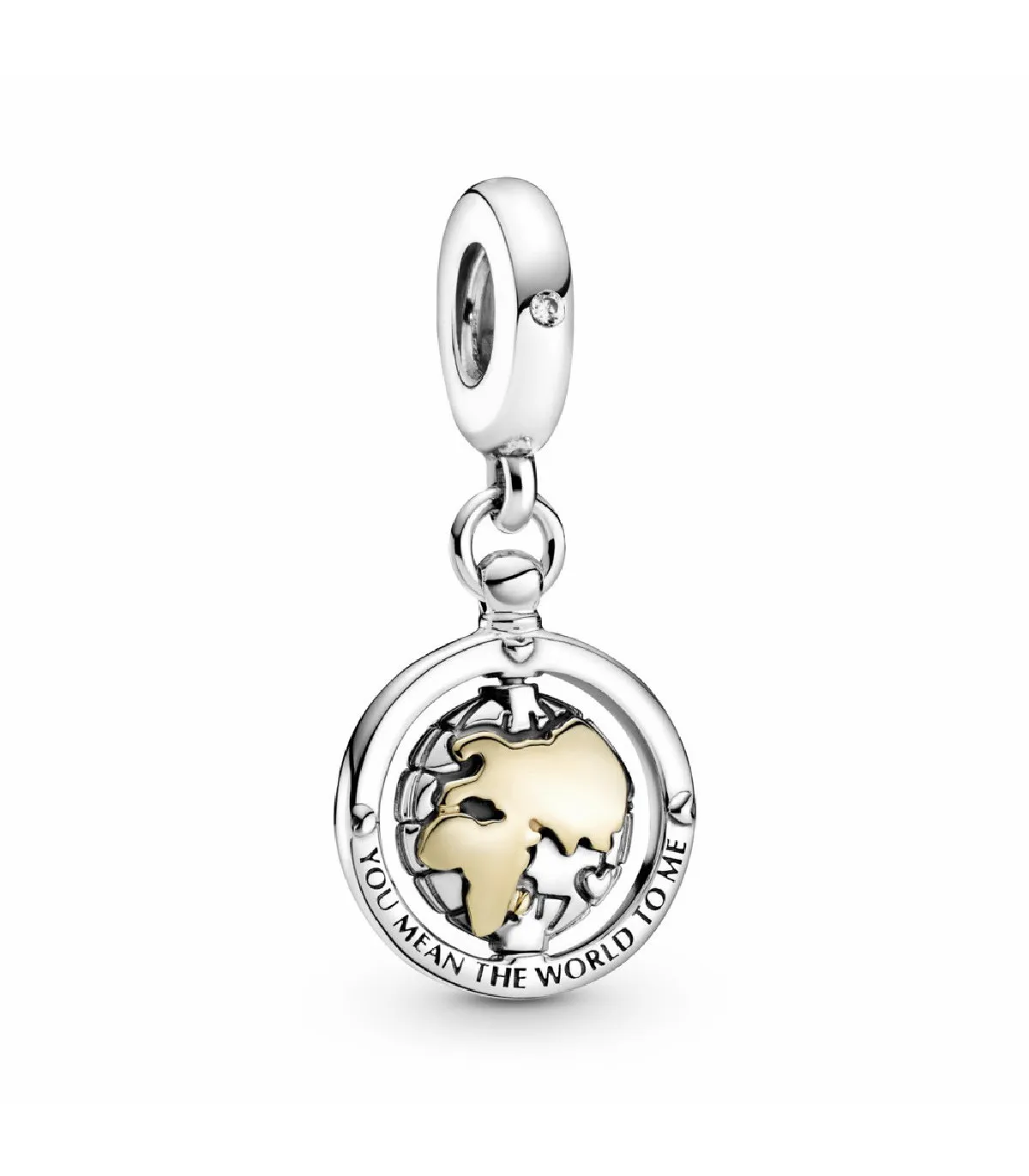 CHARM COLGANTE PANDORA MUNDO GIRATORIO ORO 14K  799303C01