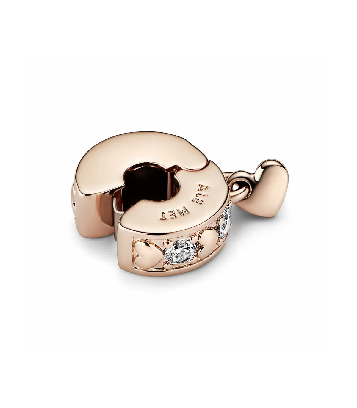 CLIP PANDORA ROSE CORAZONES INFINITOS BRILLANTES  782253C01