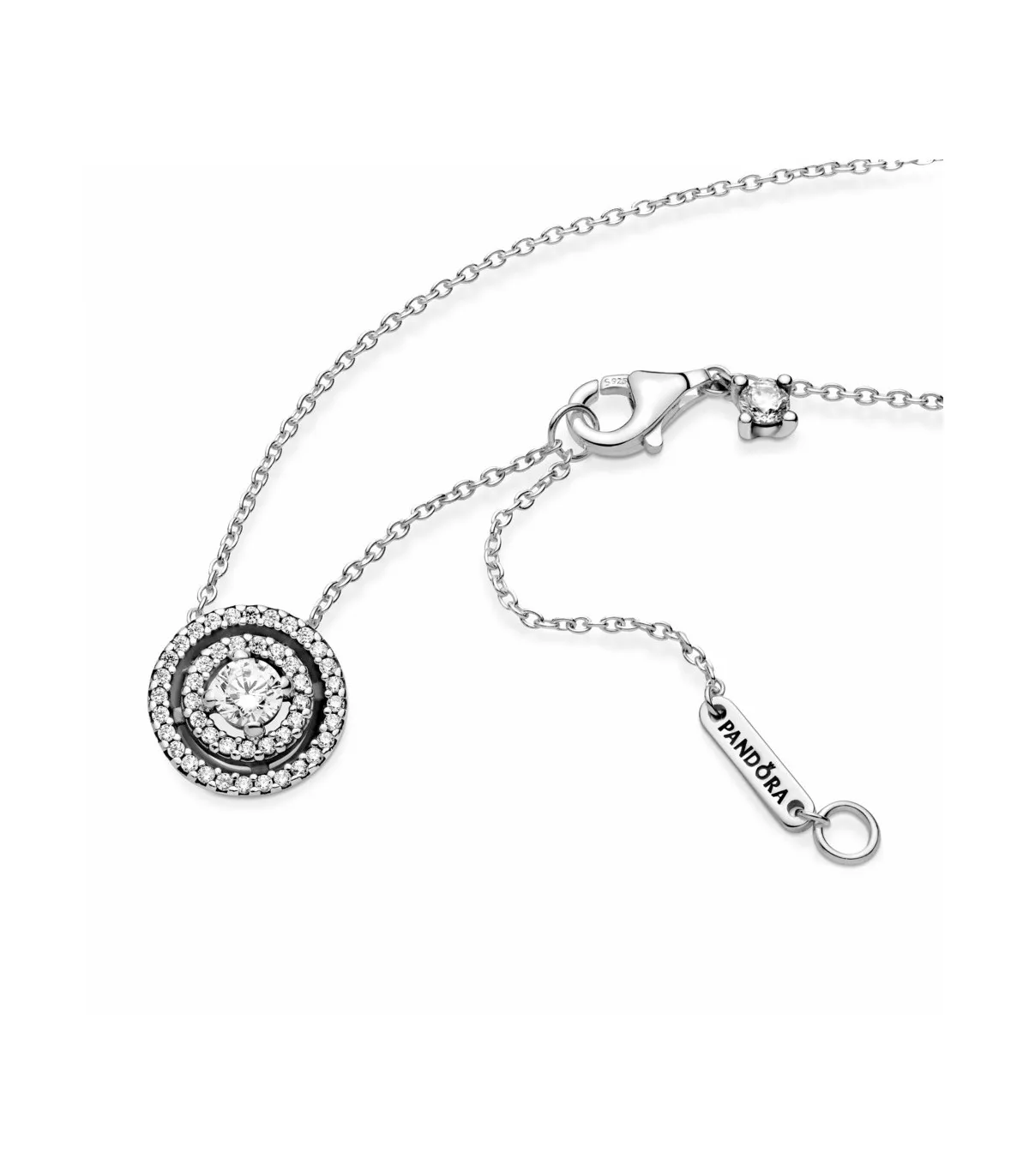 COLLAR PANDORA DOBLE HALO BRILLANTE  399414C01