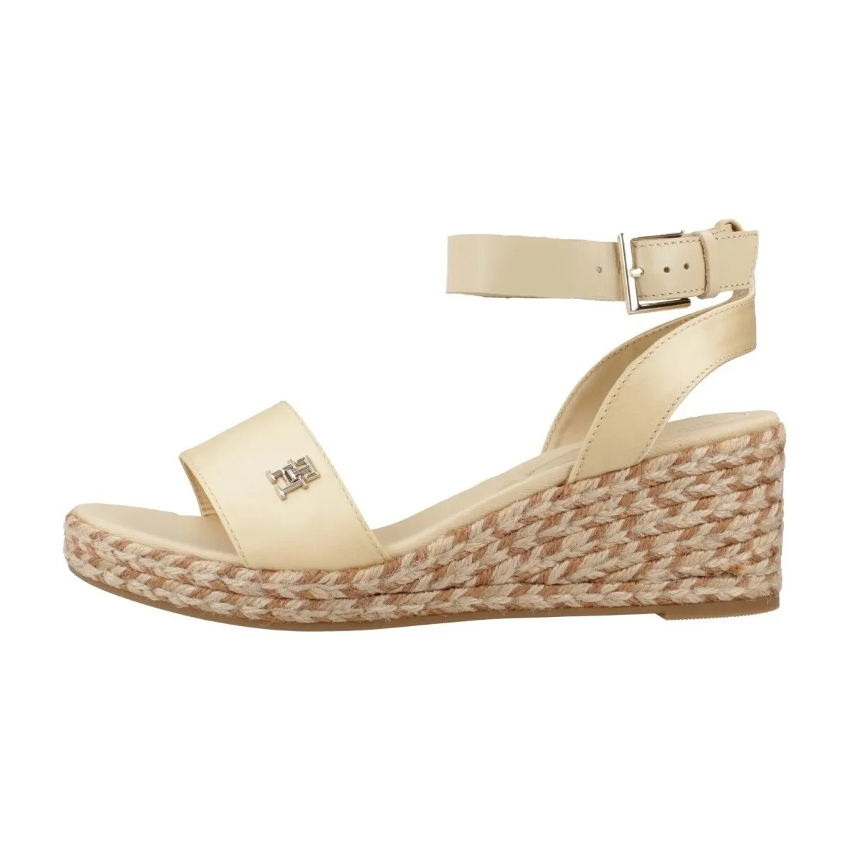 COLORFUL WEDGE SATIN SANDAL
